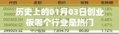 创业板热门行业变迁，聚焦一月三日历史数据