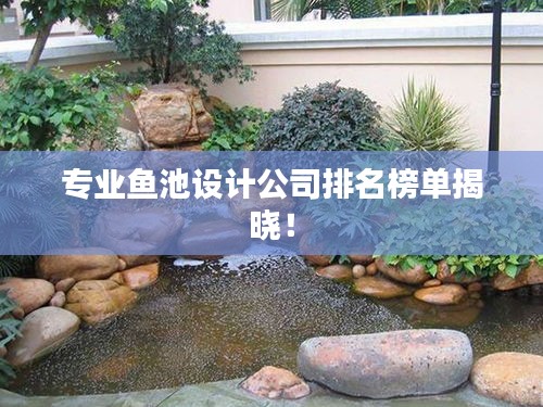 专业鱼池设计公司排名榜单揭晓！