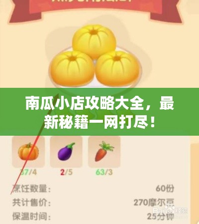 南瓜小店攻略大全，最新秘籍一网打尽！