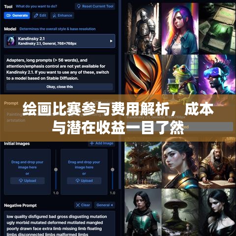 绘画比赛参与费用解析，成本与潜在收益一目了然