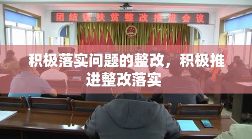 积极落实问题的整改，积极推进整改落实 